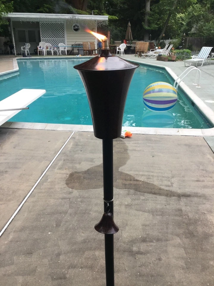 Rustic Cylinder Garden Torch - Image 3 of 4