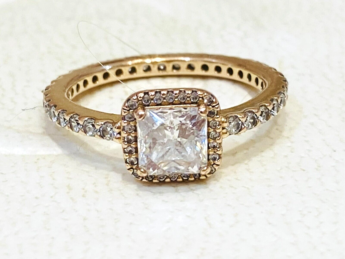 Pandora Rose Gold Pandora Timeless Elegance Ring 14k Gold Retired