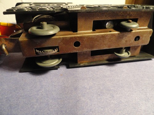 Vintage. MARX MAINLINER # 99 DAMPFLOK & 3 BLECHWAGEN BATTERIE GETESTET LÄUFT. - Bild 10 von 13