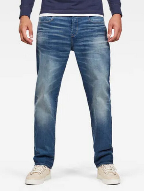 Jeans G Star Man 3301 Relaxed Joane Stretch Worker Blue Faded Size W30 L34