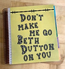 Yellowstone Inspired "Beth Dutton on U" Cover Set 4 use w/ Erin Condren Planner