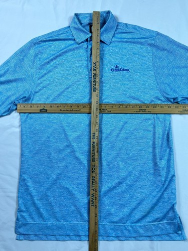 Camisa Polo FJ FootJoy Rendimiento Golf Azul Geométrica Manga Corta Para Hombre M. - Imagen 5 de 8