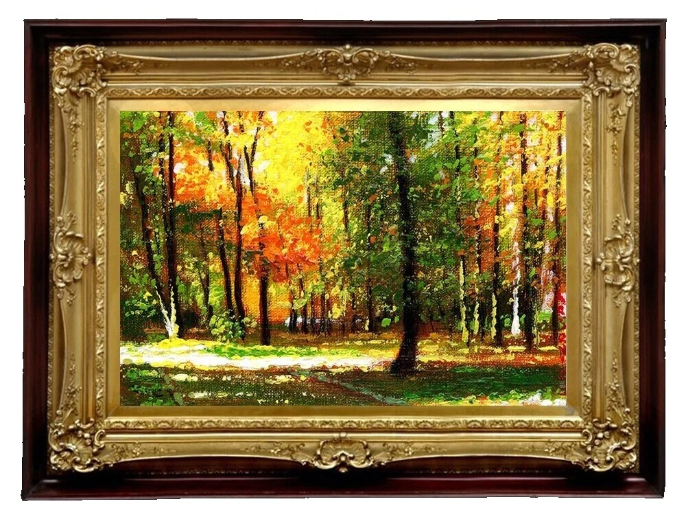 Jardines de realismo Lona Arte Pinturas