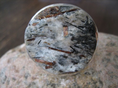 Rarität pompöser Statement Ring Astrophilith 925er Silber Unikat NEU verstellbar - Bild 3 von 4