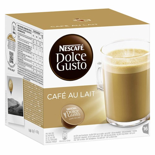 Nescafé DOLCE GUSTO Café au lait, Coffee, Milk Coffee, CoffeeCAPSULE, 5x16 CAPSULES - Picture 3 of 6