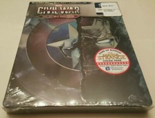Marvel's Captain America: Civil War 3D Steelbook Embossed (Blu-ray Best Buy USA)