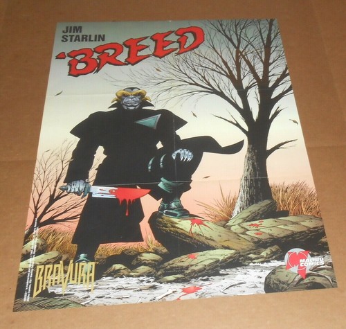 Breed by Jim Starlin Poster Original Promo 24x18 Malibu Comics 1993 - Picture 1 of 2