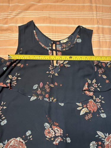 Eyeshadow Blouse Open Cold Shoulder Keyhole Long Sleeve Blouse 3XL Top - Picture 8 of 12