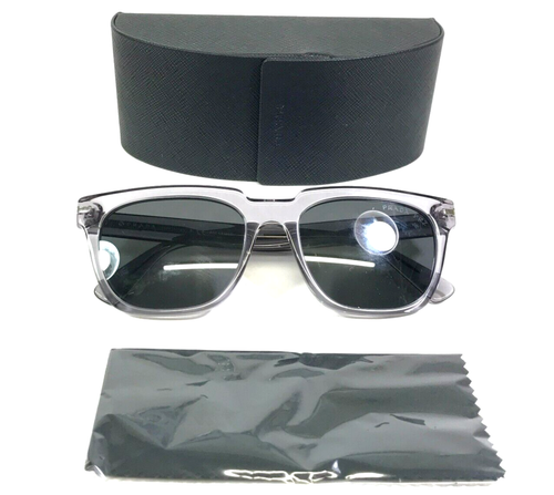 Prada Sunglasses SPR04Y 08U-08G Clear Gray Square Frames Black Lenses 56-19-150 - Picture 1 of 12