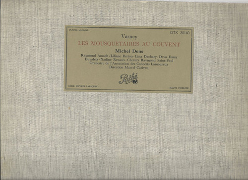 2 LPS Michel Dens, VG Cond Les Mousquetaires Au Couvent & Reve De Valse - Picture 2 of 2