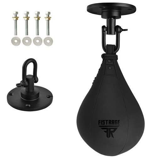 FISTRAGE Speed Ball Boxe Pelle MMA Training Set Borsa Girevole Piattaforma Calcio - Foto 18 di 41