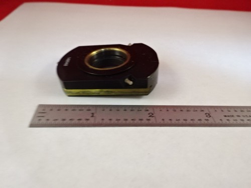 MICROSCOPE PART ZEISS POLARIZER OBJECTIVE HOLDER POL OPTICS AS IS #X6-B-12 - Picture 3 of 9