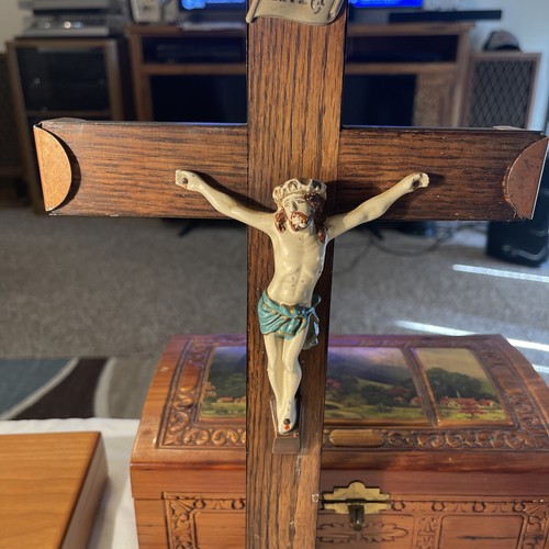 Com-Pac Crucifix Co. Toledo,Ohio 1898-1910 Sick Call Crucifix Pat# 1649086 15X8 - Picture 20 of 20