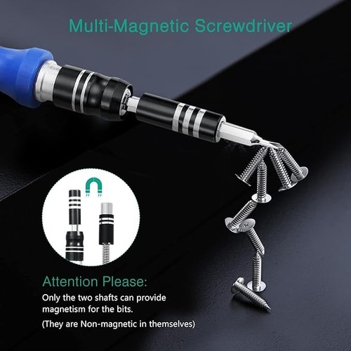 Oria 60 in 1 Magnetic Screwdriver Set, Precision Screwdriver Set with 56 Bits D - Picture 4 of 6