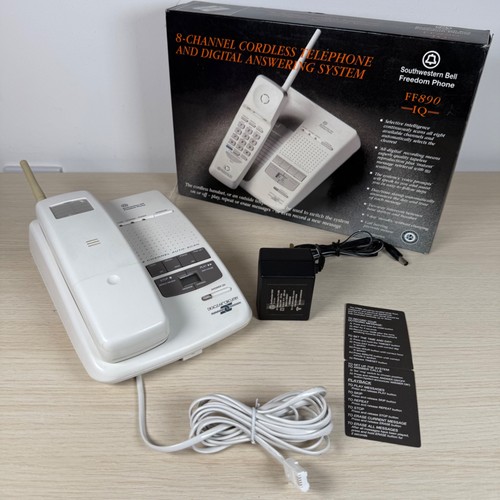 Southwestern Bell Freedom Telefon FF890 Vintage selten 80er Jahre verpackt schnurlos - Bild 2 von 17