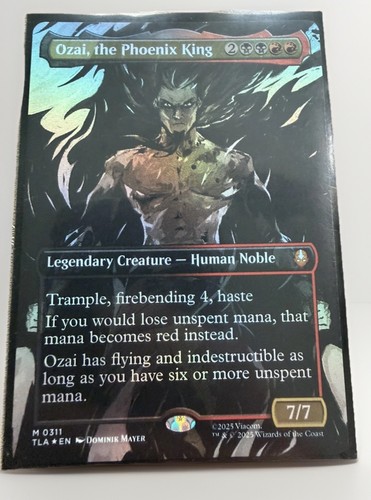 Ozai, the Phoenix King (0311) (Borderless, FOIL) Magic the Gathering MTG Avatar  - Picture 1 of 1