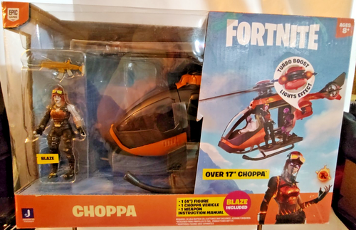 17" Fortnite Choppa Helicopter mit Action & Licht (mit Blaze Figur)