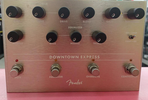 Fender Downtown Express Bass Guitar Pedal Equalizer Overdrive Compressor JP USED