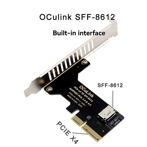 PCIe 4.0 X4 to SFF-8611 & SFF-8612 Adapter Converter PCIE X4 to Oculink5138 - Afbeelding 4 van 7