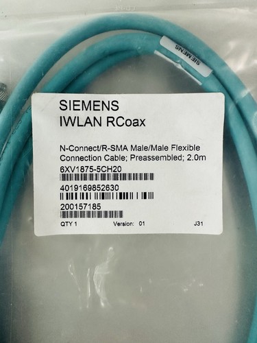 SIEMENS IWLAN 6XV1875-5CH20 RCoax N-Connect/R-SMA Stecker/Stecker Flexibler Anschluss - Bild 2 von 2