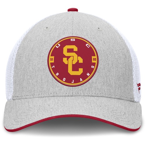 Men's Fanatics Heather Gray USC Trojans Trigger Flex Hat - Picture 2 of 5