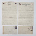 1918 antique YMCA WWI LETTERS PHOTO lindberg wash DUANE GEORGE plainfield vt — photo 4