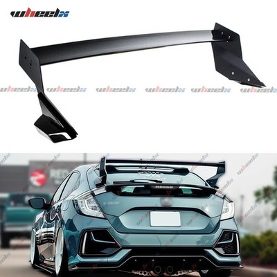 FOR CIVIC FK7 FK4 FK8 5DR HATCHBACK M STYLE SPOILER WING GLOSS BLACK 2017-2021