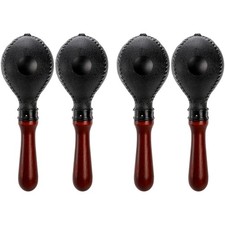 Set of 4 Wood Concert Maracas, Rumba Shakers Rattle Hand Percussion, Great Mu...