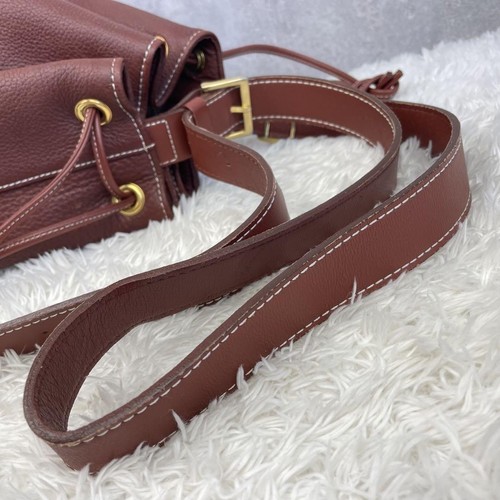 Burberry Nova Check Shoulder Bag Shadow Horse Leather Brown Japan F/S USED - Picture 17 of 24