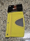 Nike Yellow Zipper Pouch 3 Ring Binder Pencil Holder Case School MEAD NEW VTG 90