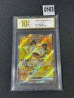Meowth ex SR M3-100/080 Pokemon Card Japanese Grade 10