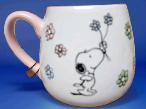 Peanuts Snoopy Flower Mug Pink 20 Oz Mug Spring 