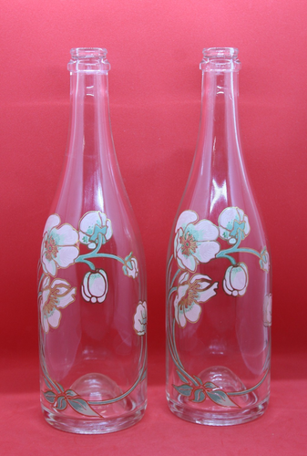 Pair of Perrier-Jouët Belle Époque Rosé Champagne Bottles 750ml - Clear '06-'07 - Picture 2 of 17