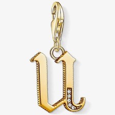 THOMAS SABO Gold Plated Cubic Zirconia U Charm 1627-414-39