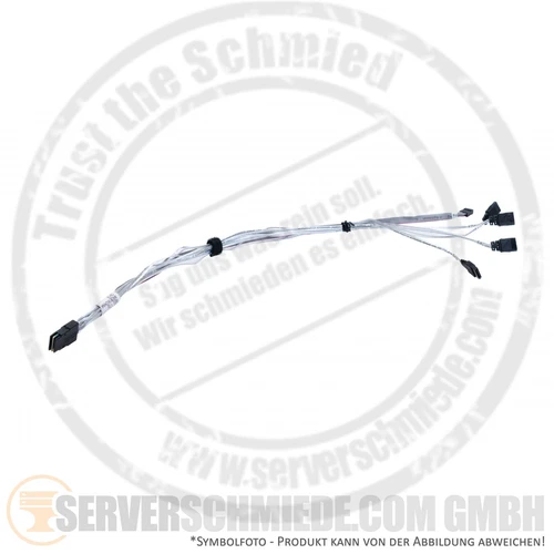 Supermicro  50cm  SAS Kabel (SFF-8087) gerade 4x SATA gerade 1x Multilane 8pin  