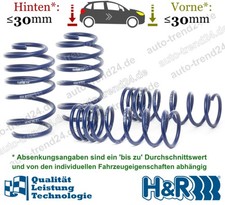 H&R Tieferlegungsfedern 30mm u.a.: Ford Focus III Turnier, Bj. 2010-2020