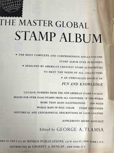 Minkus Master Global Stamp Album Binder mostly unfilled empty pages some stamps - Picture 2 of 10