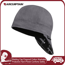 ARCCAPTAIN Welding Cap Protective Welders Hat Reversible 8 Panel Cotton 7 1/4 US