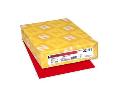 Astrobrights Color Paper, 8.5  x 11 , 24 lb/89 gsm, Re-Entry Red, 500 Sheets ...