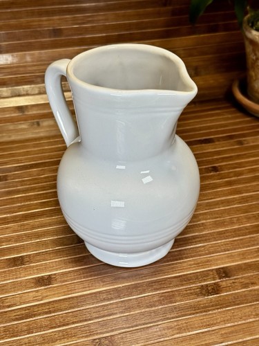 Emile Henry Auberge Large Ceramic White Pitcher 8.5" Tall 64 oz Made in France - Picture 4 of 8