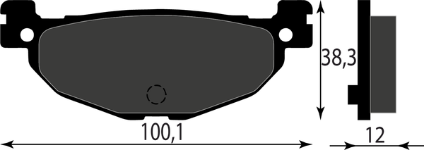 BremsbeläGe Hinten Yamaha XP Tmax SV (Tech Max) 500 2011-image
