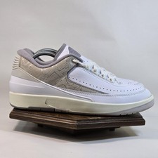 Air Jordan 2 Retro Low Shoes Mens Size 9 DV9956-100 Cool Gray Sneakers