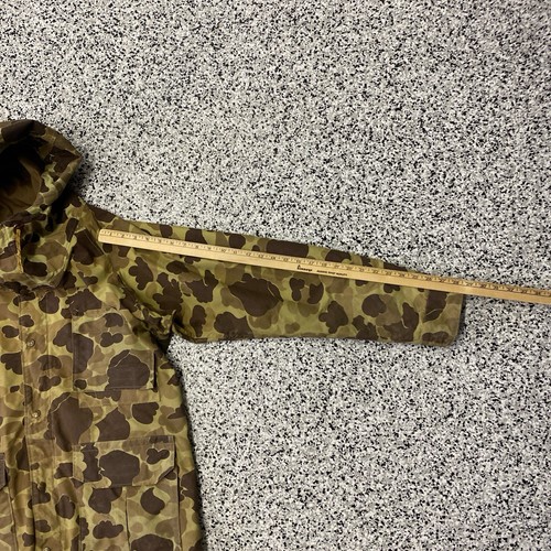 Vintage Columbia Jacket Mens L Brown Duck Camo Hunting Gore Tex Rain Coat 80s - Picture 7 of 8