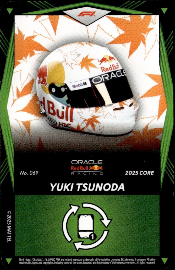 ONE 硬式用　柳田悠岐 2023 SEASON LIMITED EDITION 2025 Uno Elite Core F1 Formula 1 GREEN Yuki Tsunoda Racing Helmet