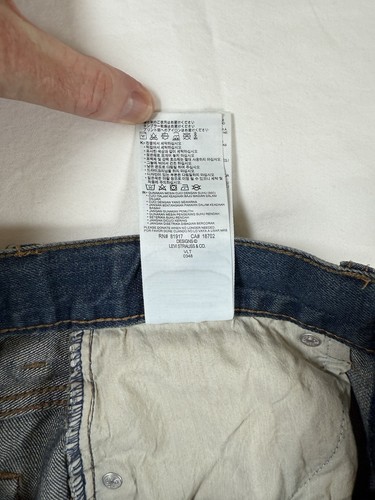 Levi’s Boys 505 Regular Fit Jeans Size 14 (27x29) Blue Denim Excellent - Picture 13 of 15
