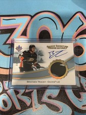 Brayden Tracey 04/65 Rookie Signature Premium Material 2022-23 UD Ultimate (CH)