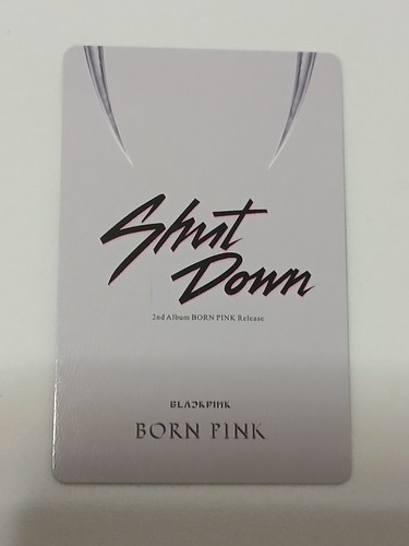 Black Pink Born Pink Shut Down Trading Card K Pop EDM - Picture 2 of 2