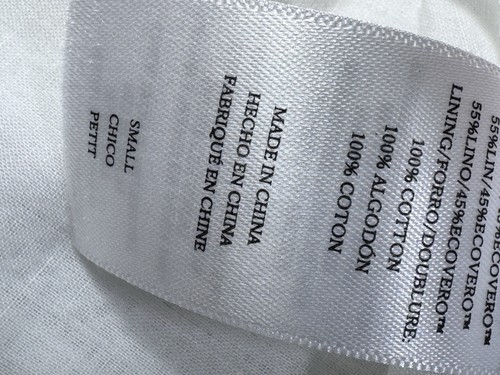 Rails Jasmine White Lace Detail Dress Women’s Small Linen Cotton Blend $228 - Picture 16 of 17