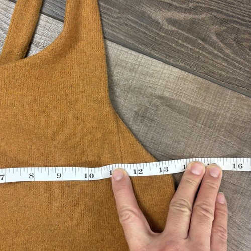 Zara Kids Dress Size Size 5 Wool Mustard Cross Back Strappy Summer Fall Tunic - Picture 5 of 8