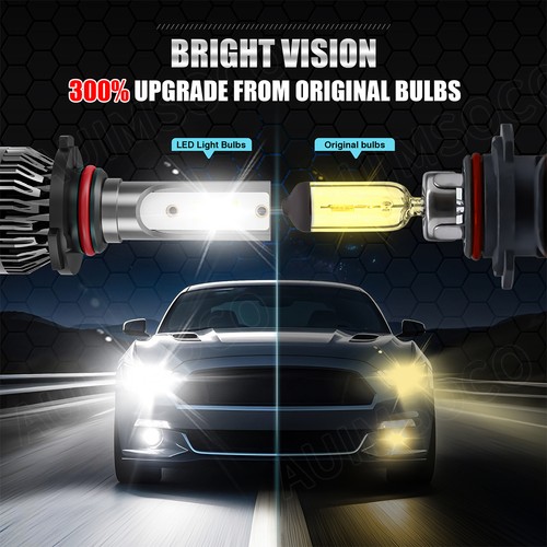 For Chevrolet Silverado 2500 HD 2001-2002 2/4-Door Combo LED Headlight Kit Bulbs - Picture 10 of 12